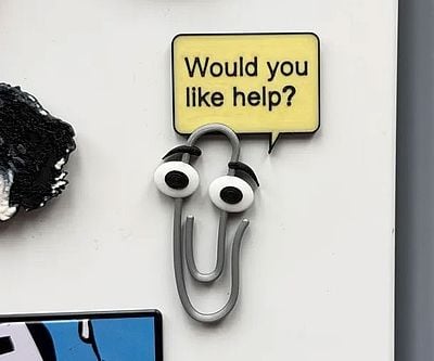 Clippy Fridge Magnet