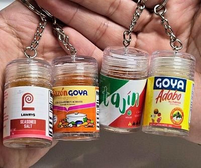 Food Seasoning Keychains