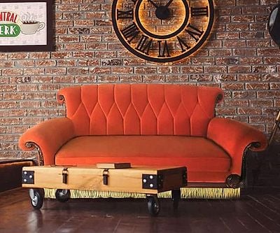 Friends Central Perk Orange Couch Replica