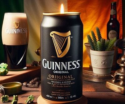 Guinness Can Candle