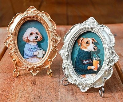 Hand-Painted Pet Portrait Magnets