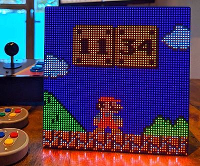 Retro Animated Super Mario Bros Clock