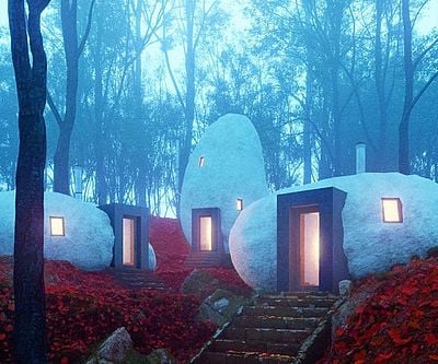 Dolmen Stone Houses