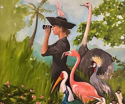 The Birdwatcher Fine Art Print